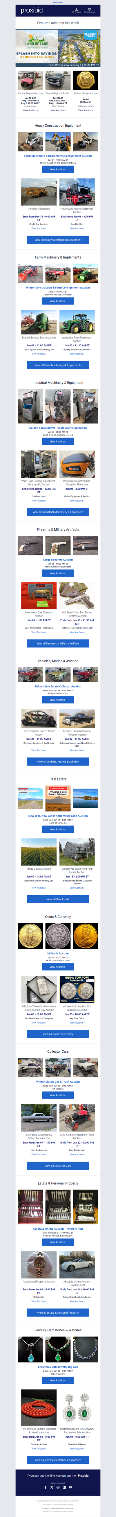 Week Of 12/29: 66 Live & 97 Timed Auctions