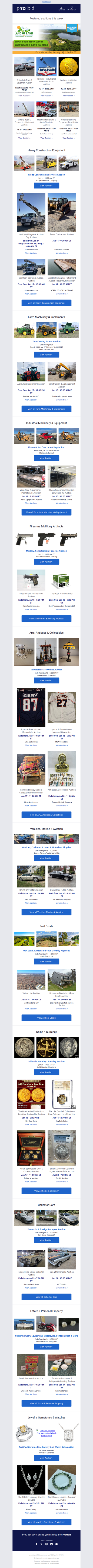 Week Of 01/12: 81 Live & 160 Timed Auctions