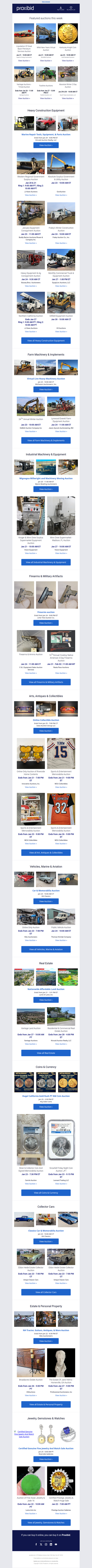 Week Of 01/19: 83 Live & 158 Timed Auctions