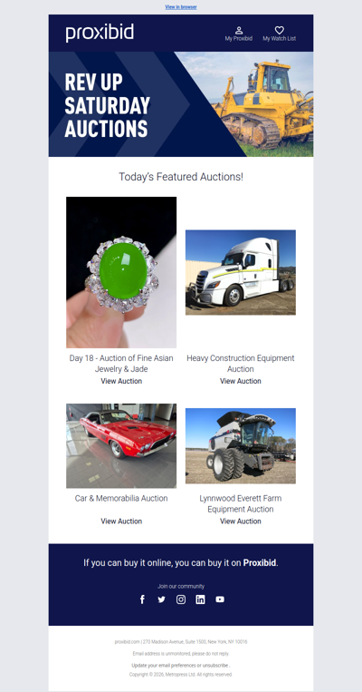 Last Chance: Heavy Equipment, Farm Machinery, Collector Cars, & More - Bid Now!