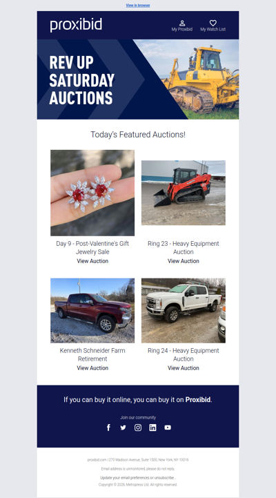 Last Chance: Heavy Equipment, Farm Machinery, Collector Cars, & More - Bid Now!