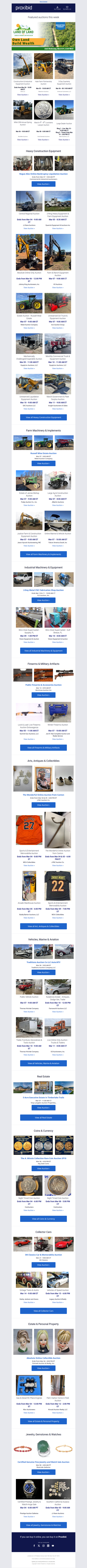 Week Of 03/02: 107 Live & 152 Timed Auctions