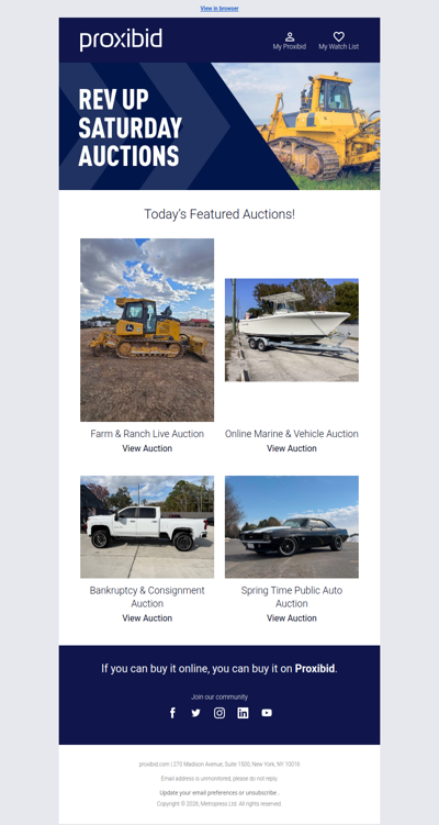 Last Chance: Heavy Equipment, Farm Machinery, Collector Cars, & More - Bid Now!