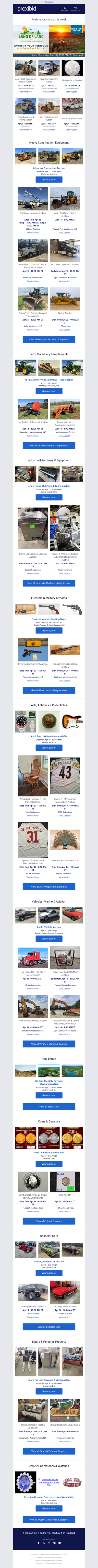 Week Of 04/13: 146 Live & 205 Timed Auctions