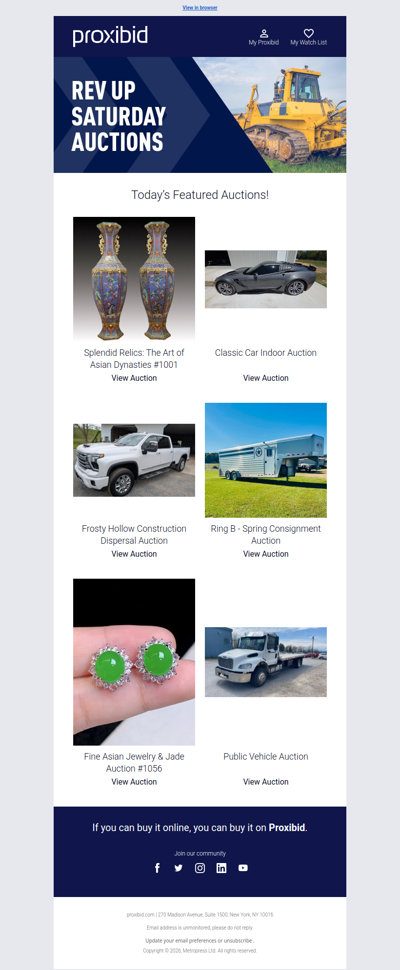 Last Chance: Heavy Equipment, Farm Machinery, Collector Cars, & More - Bid Now!