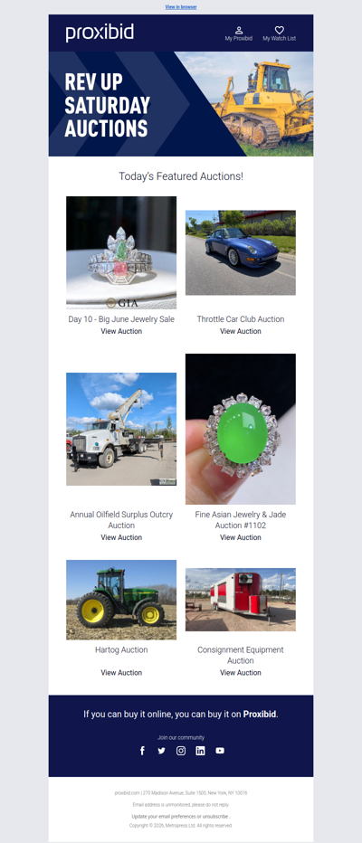Last Chance: Heavy Equipment, Farm Machinery, Collector Cars, & More - Bid Now!