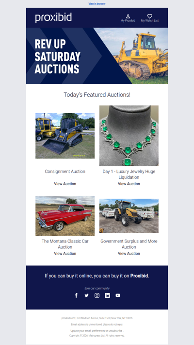 Last Chance: Heavy Equipment, Farm Machinery, Collector Cars, & More - Bid Now!