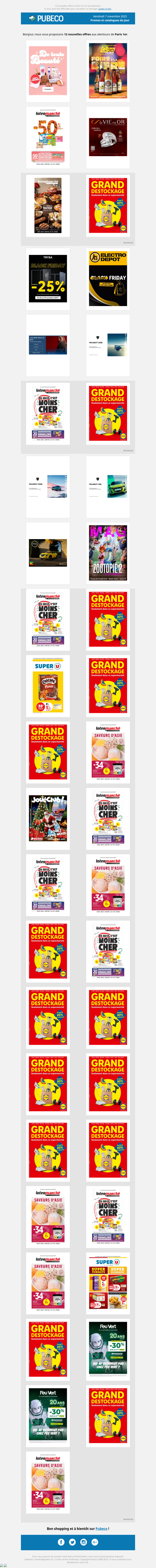 Promotions, prospectus : les nouveautés du jour