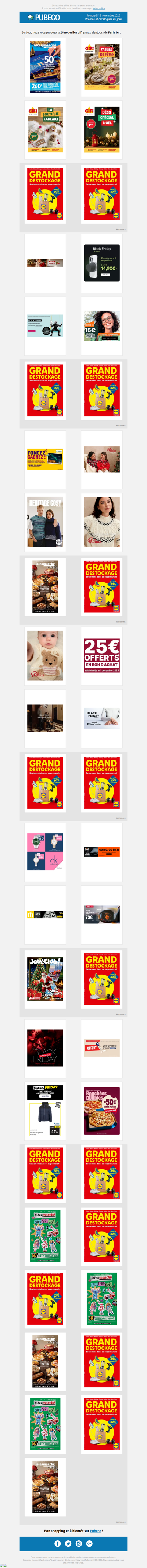 Promotions, prospectus : les nouveautés du jour