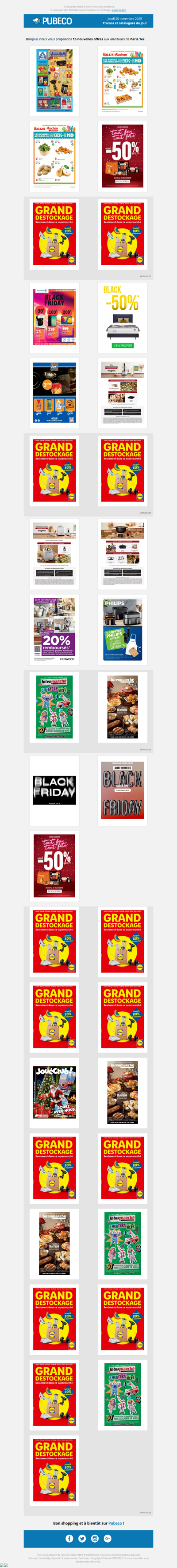 Promotions, prospectus : les nouveautés du jour