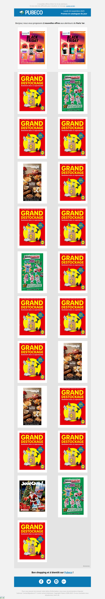 Promotions, prospectus : les nouveautés du jour