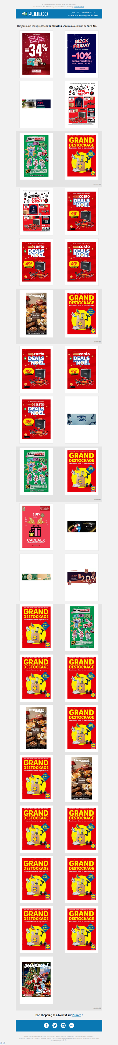 Promotions, prospectus : les nouveautés du jour