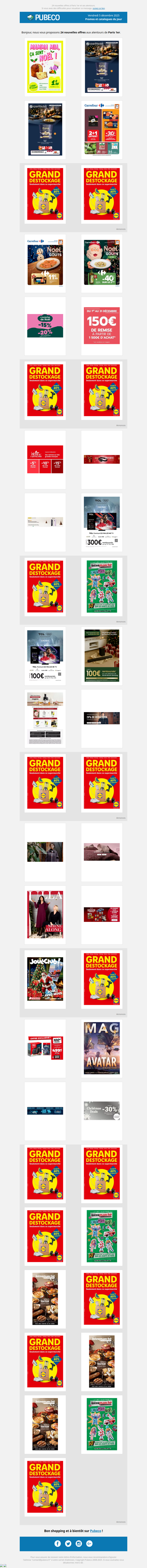 Promotions, prospectus : les nouveautés du jour