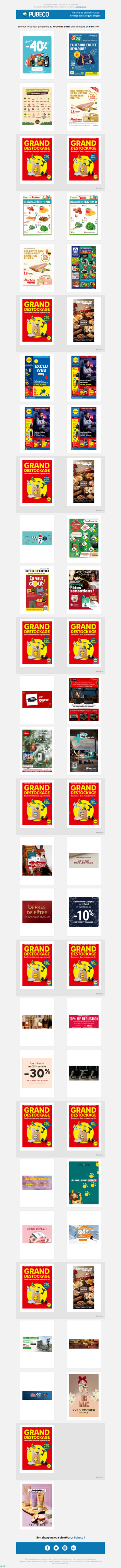 Promotions, prospectus : les nouveautés du jour