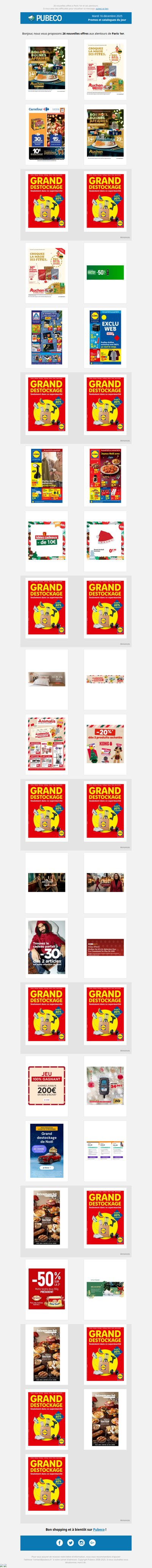 Promotions, prospectus : les nouveautés du jour