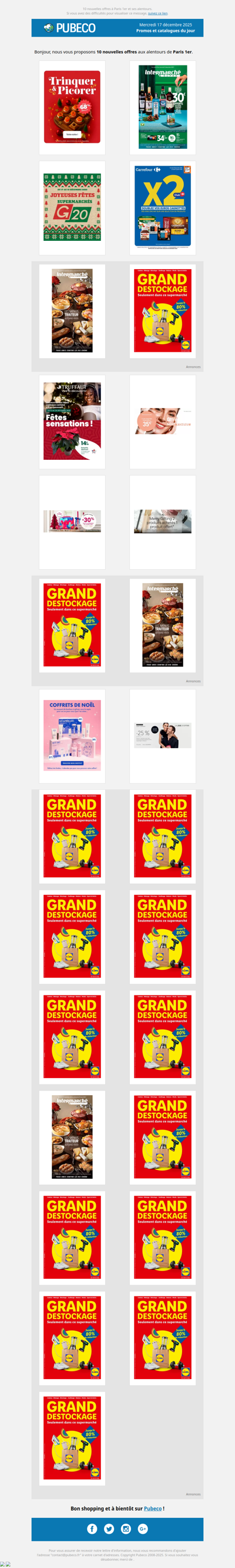 Promotions, prospectus : les nouveautés du jour