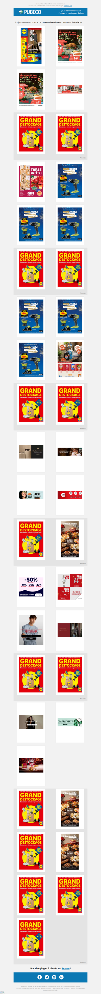 Promotions, prospectus : les nouveautés du jour