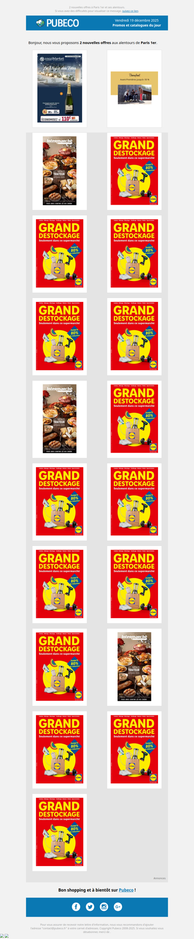 Promotions, prospectus : les nouveautés du jour