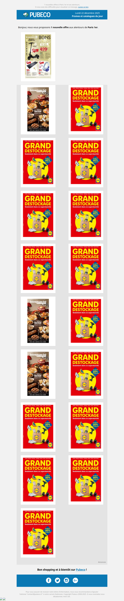 Promotions, prospectus : les nouveautés du jour