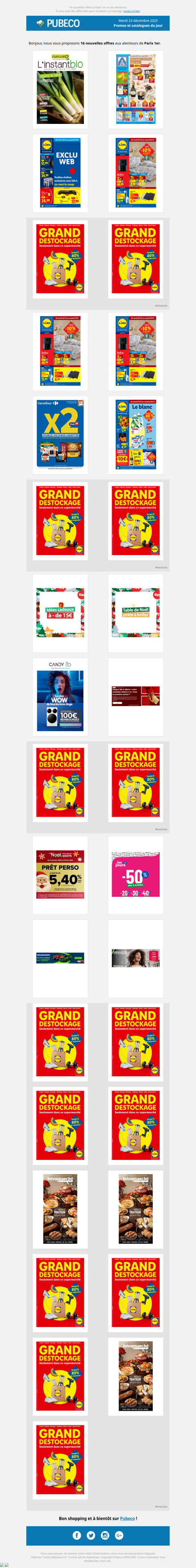 Promotions, prospectus : les nouveautés du jour