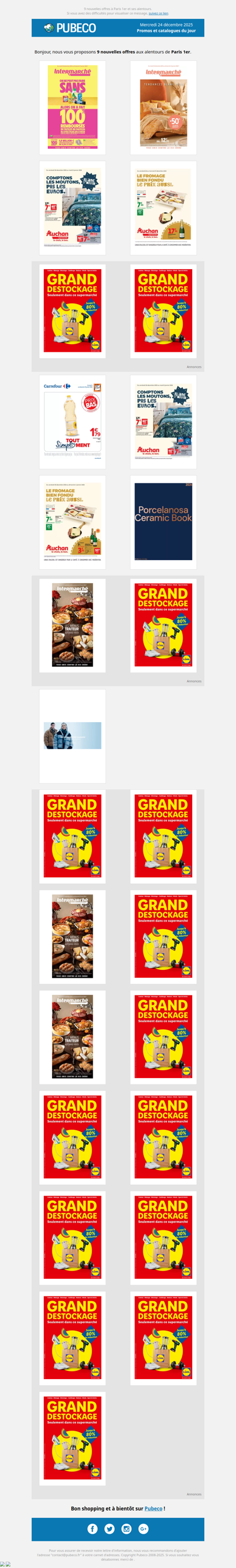 Promotions, prospectus : les nouveautés du jour