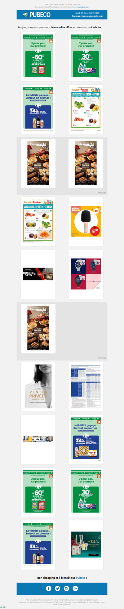 Promotions, prospectus : les nouveautés du jour