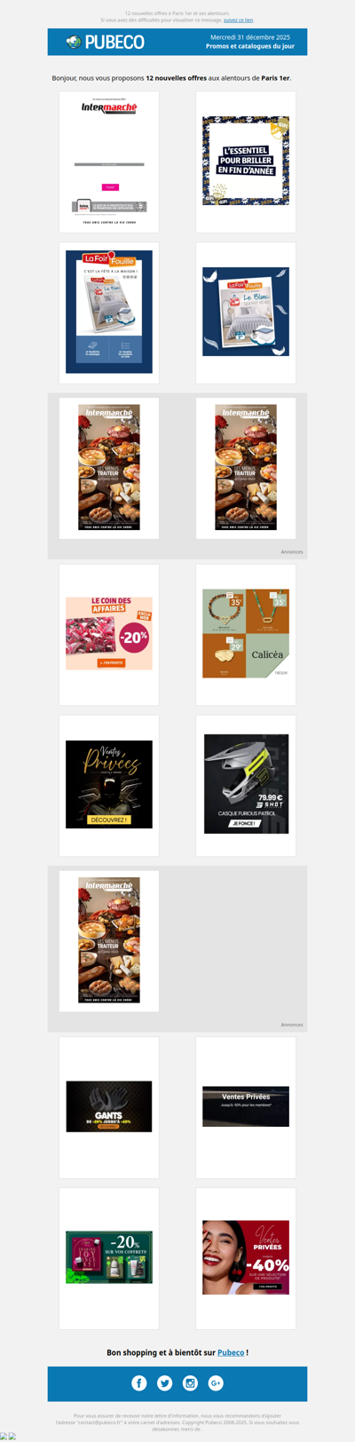 Promotions, prospectus : les nouveautés du jour