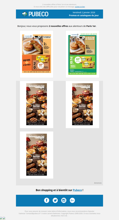 Promotions, prospectus : les nouveautés du jour