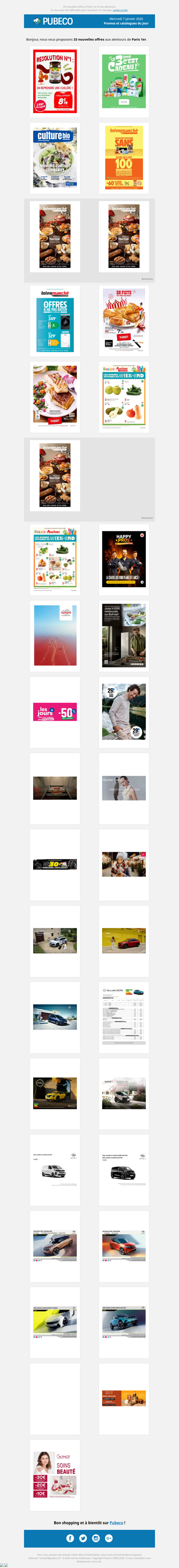 Promotions, prospectus : les nouveautés du jour