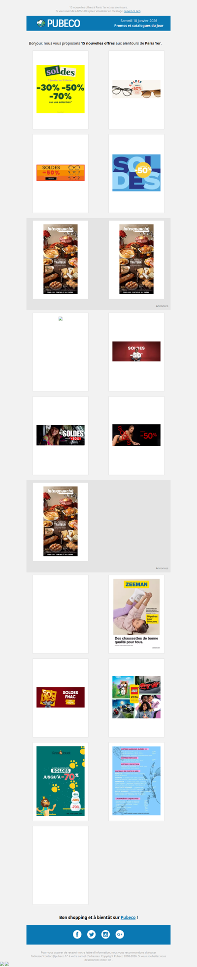 Promotions, prospectus : les nouveautés du jour