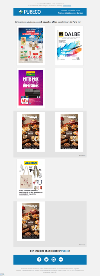 Promotions, prospectus : les nouveautés du jour