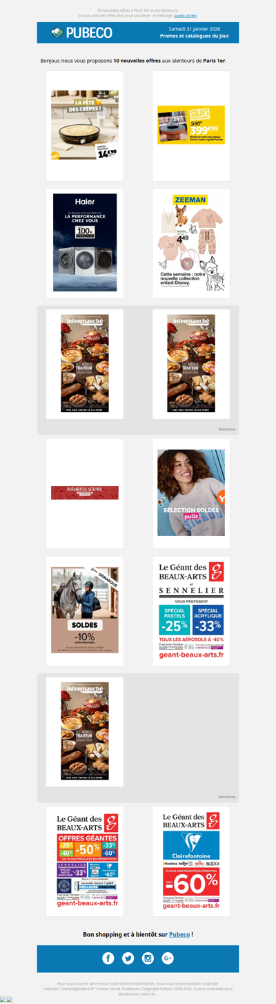 Promotions, prospectus : les nouveautés du jour