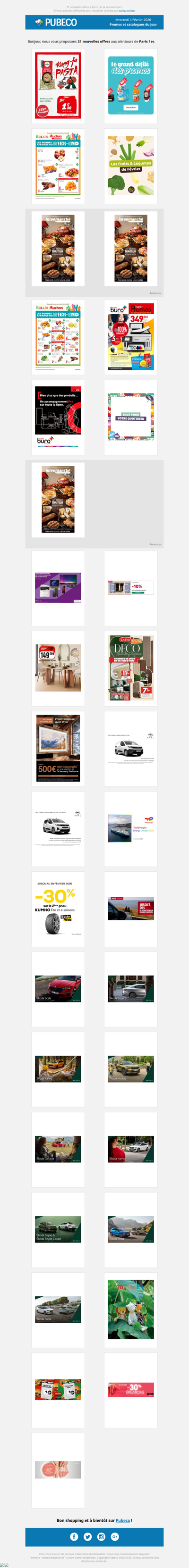 Promotions, prospectus : les nouveautés du jour