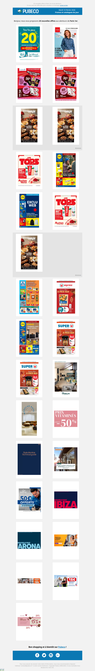 Promotions, prospectus : les nouveautés du jour