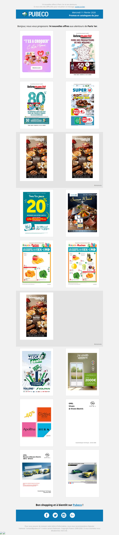 Promotions, prospectus : les nouveautés du jour