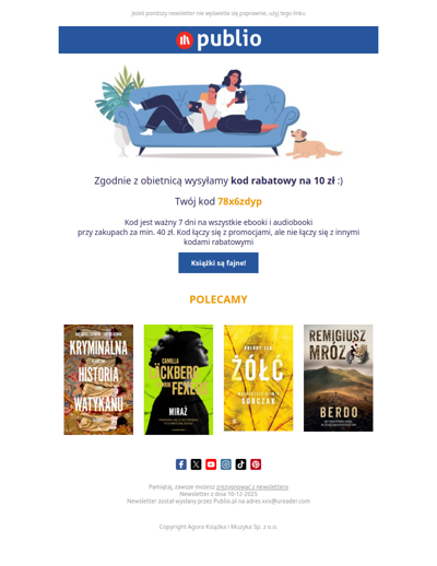 10 zł już na Ciebie czeka :)