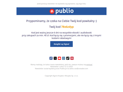 Pamiętaj by wykorzystać swoje 10 zł >>