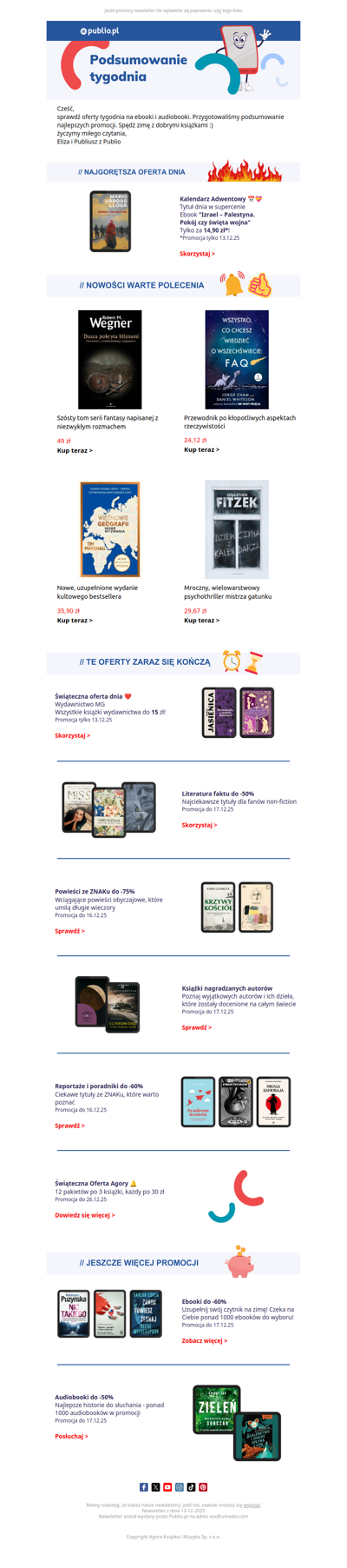 Promocje tygodnia na ebooki i audiobooki na Publio.pl