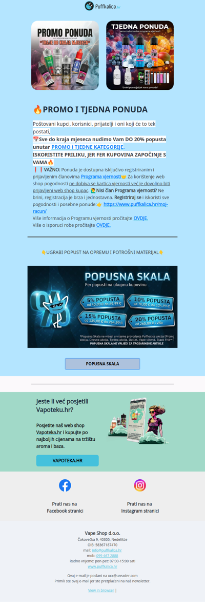 [TJEDNA/PROMO] UHVATI DO 20% POPUSTA!