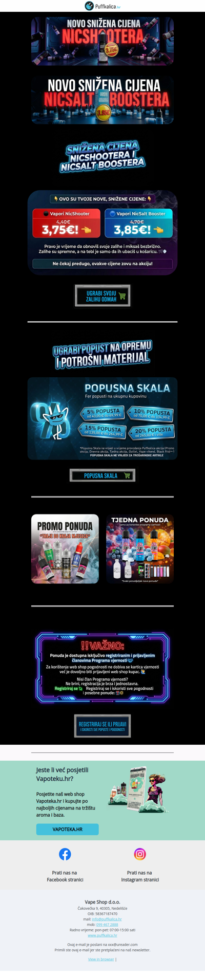 NOVE CIJENE NICSHOOTERA I NICSALT BOOSTERA!