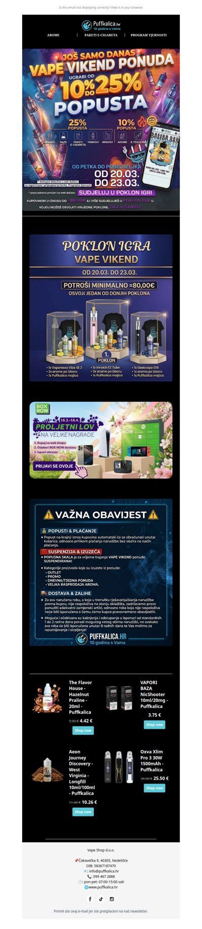 VAPE VIKEND TRAJE JOŠ SAMO DANAS!