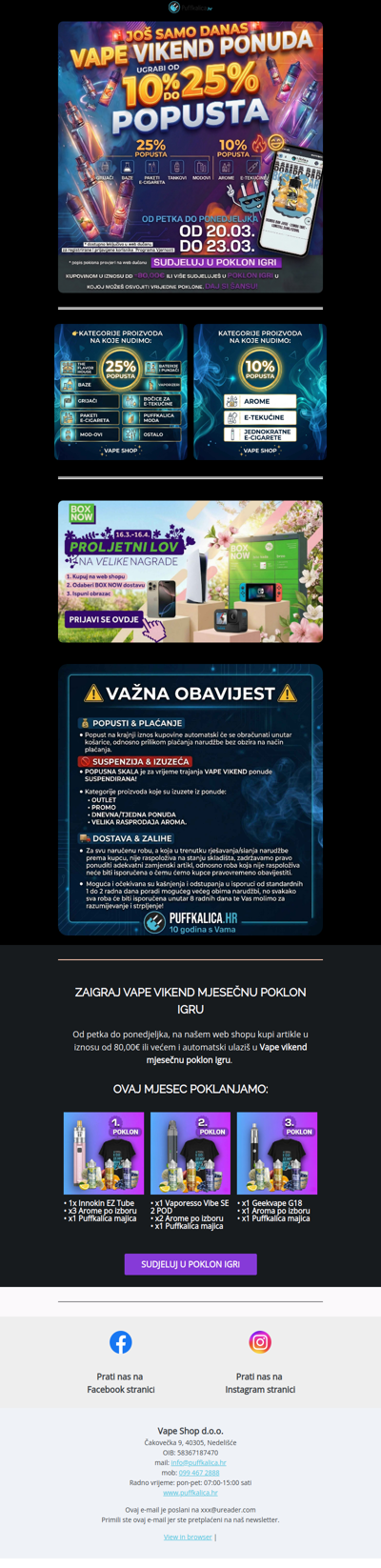 [VAPE VIKEND] UGRABI OD 10% DO 25% POPUSTA😃