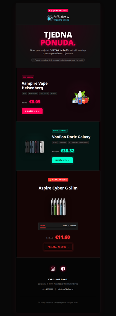 ⚡ Nova Tjedna Ponuda je tu! Uhvati ponude na vrijeme  !