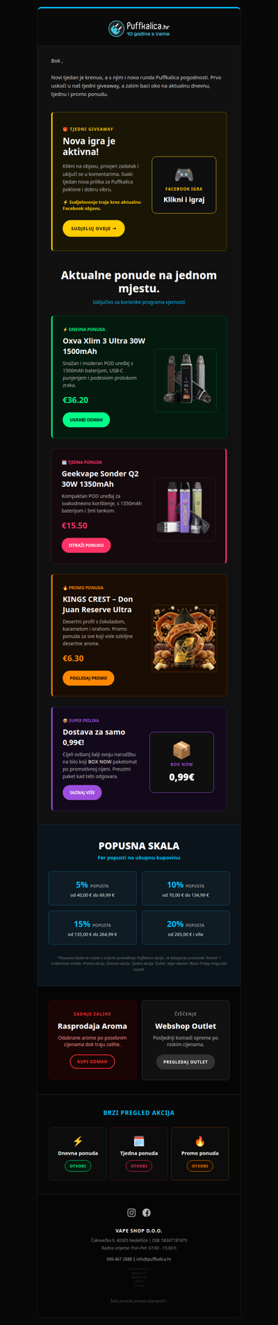 🎁 Nova nagradna igra + svježe Puffkalica ponude su tu!