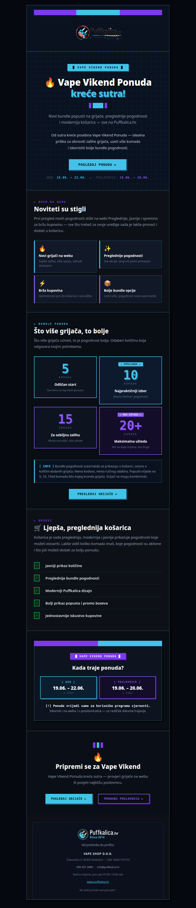 🔥 Vape Vikend Ponuda kreće sutra — Grijači Bundle Ponuda