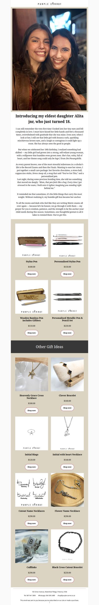 🌸 “Support, Love & Motivation for Your Matriculant