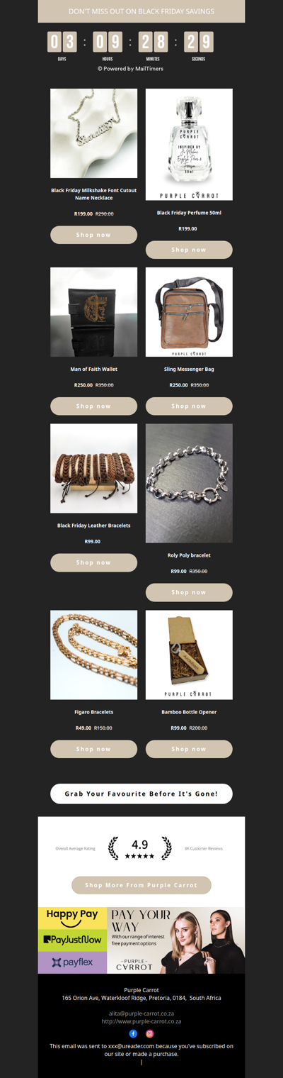 Black Friday - Last Chance!⏰