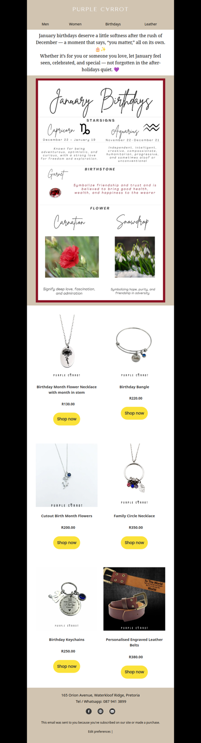 🎉 January Babies Deserve a Present Too!