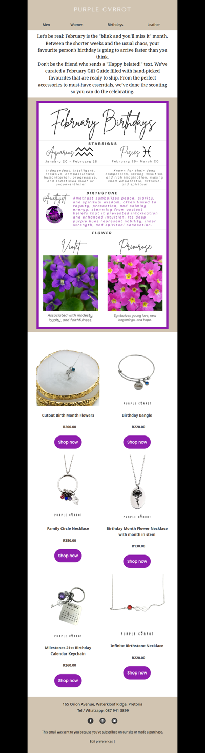 Don’t let their February birthday slip by! 🏃💨