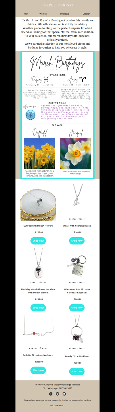 Is it your birthday month? You deserve this.